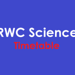 RWC science timetable with day basis.